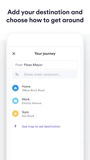 Ảnh chụp màn hình của Easy Taxi, a Cabify app
