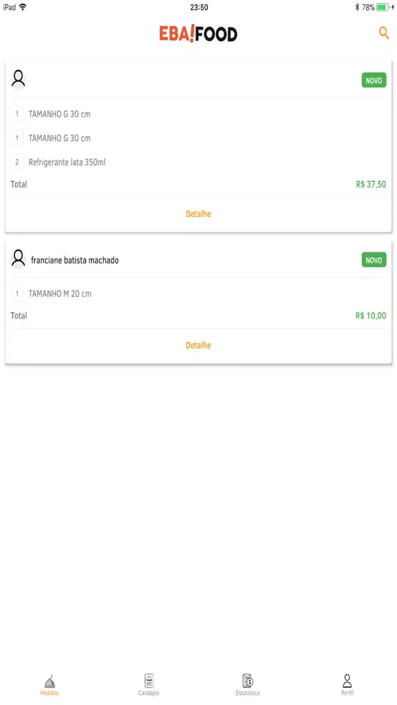 EbaFood - Restaurante应用截图