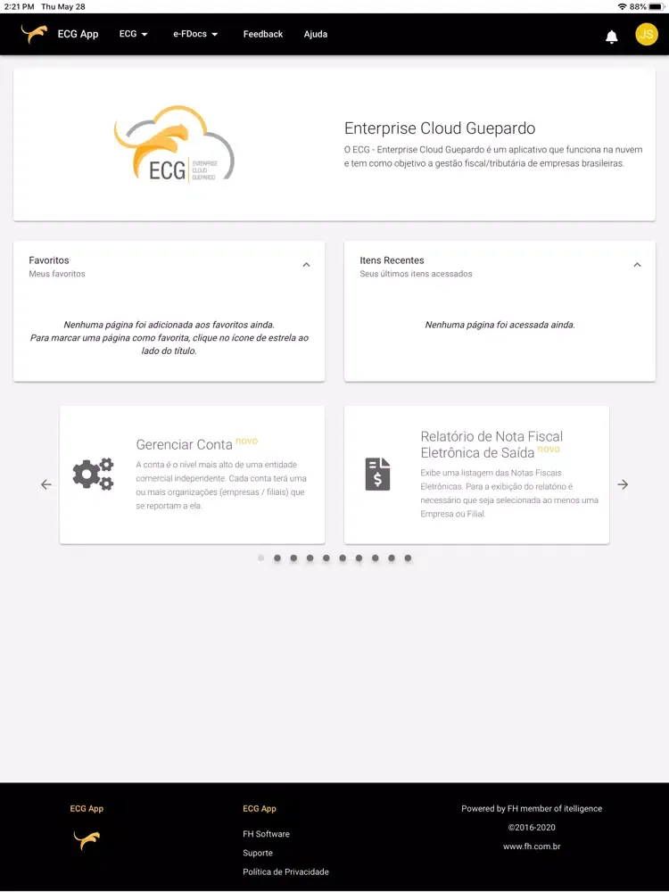 Captures d'écran de ECG–Enterprise Cloud Guepardo iPad 