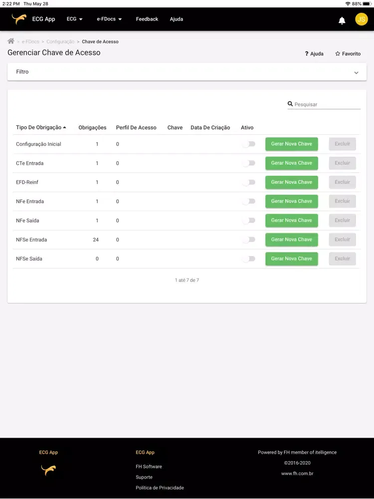 Captures d'écran de ECG–Enterprise Cloud Guepardo iPad 