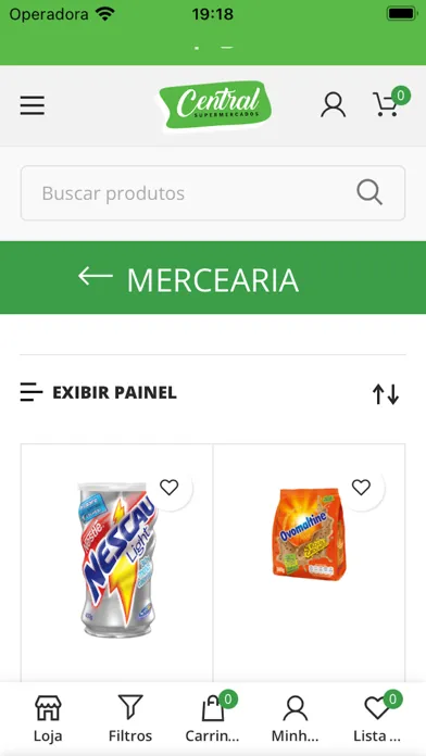 Zrzuty ekranu Central Supermercados APP