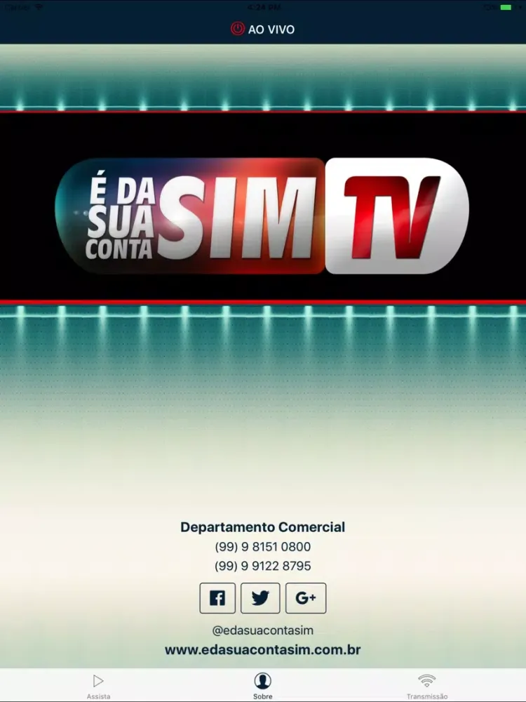 É da sua conta sim TV iPad  Screenshots