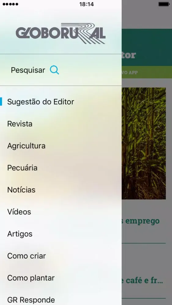 Capturas de pantalla de Revista Globo Rural
