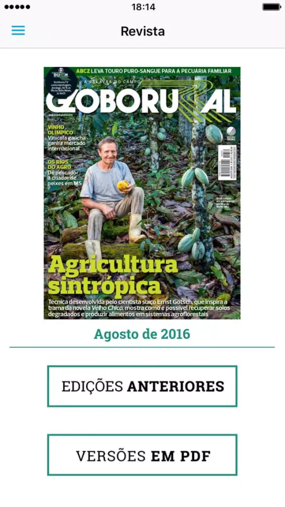 Capturas de pantalla de Revista Globo Rural