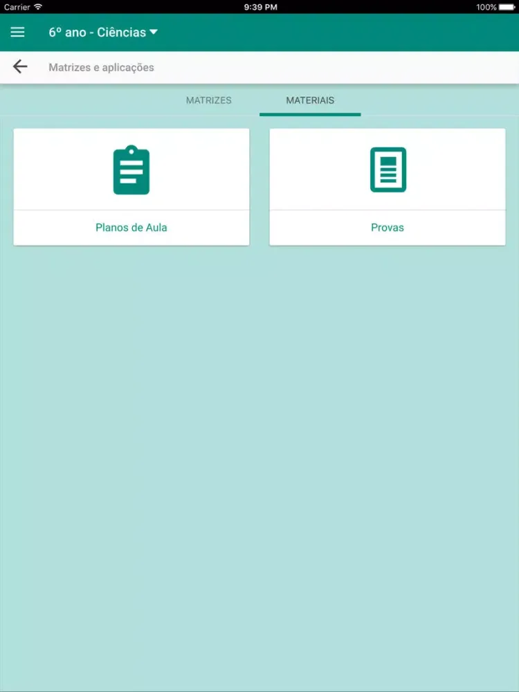Tangkapan layar e-Docente - EFII iPad 