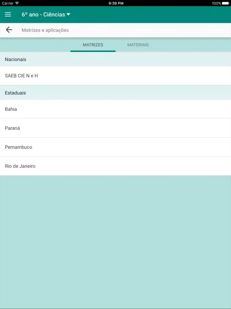 Tangkapan layar e-Docente - EFII iPad 