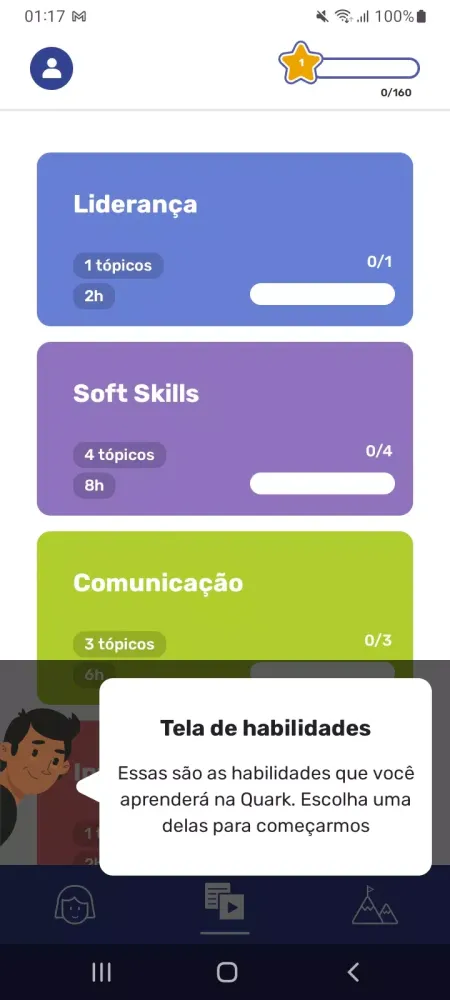 Capturas de tela do Quark