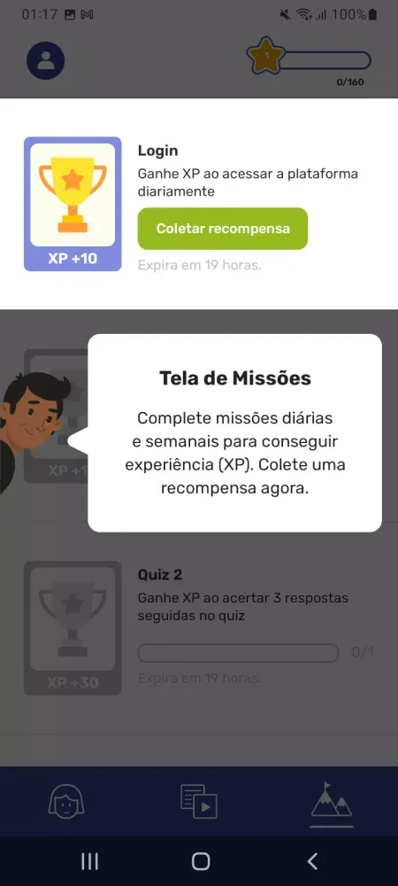 Capturas de tela do Quark