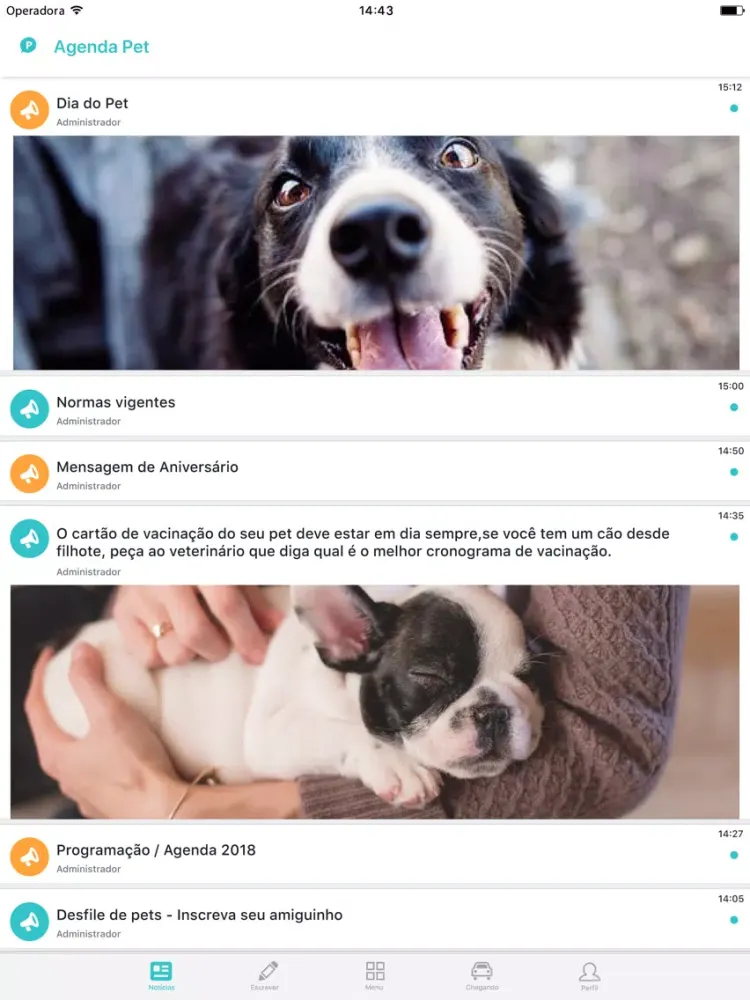 AgendaPet App iPad 应用截图