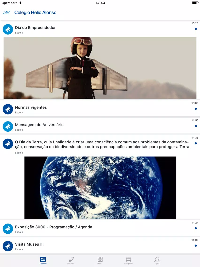 Zrzuty ekranu Colégio Hélio Alonso iPad 