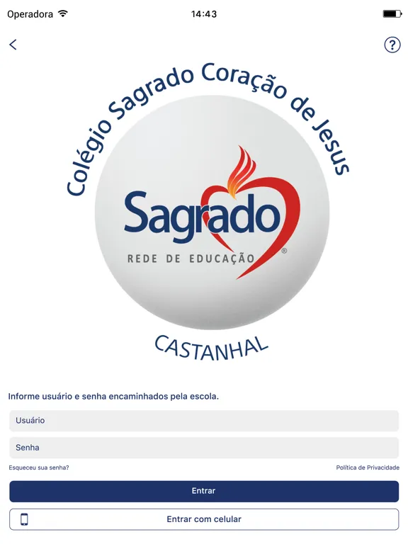 Capturas de tela do Colégio Sagrado - Castanhal iPad 