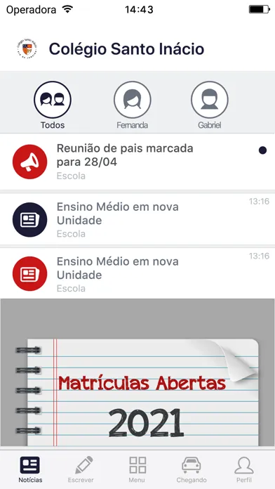 Zrzuty ekranu Colégio Santo Inácio