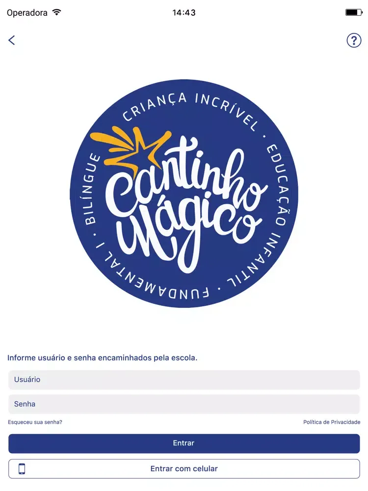 Escola Cantinho Mágico iPad  سکرین شاٹس