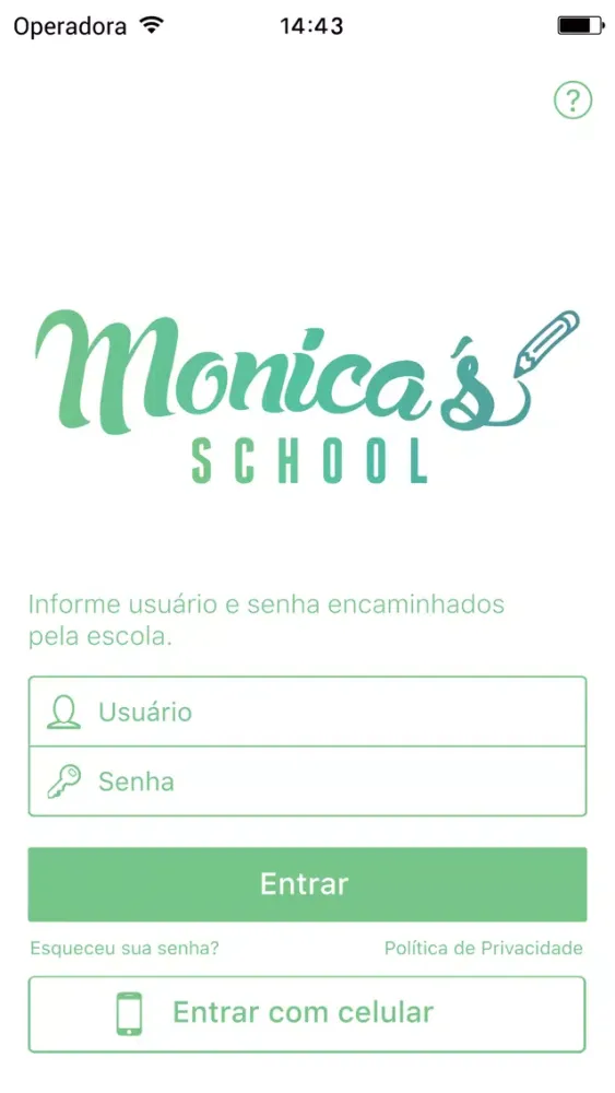 Tangkapan skrin Monica's School