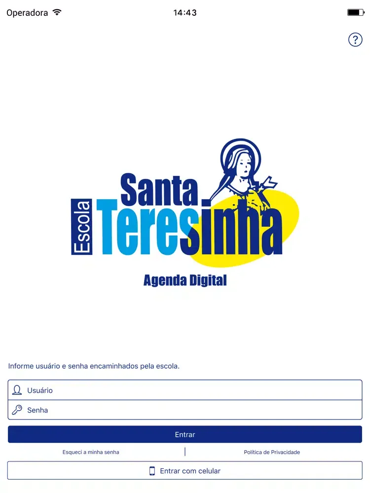 Capturas de tela do Escola Santa Teresinha iPad 