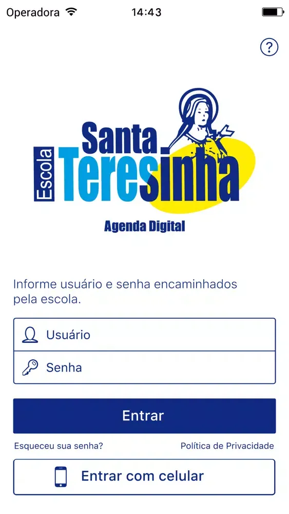 Capturas de tela do Escola Santa Teresinha
