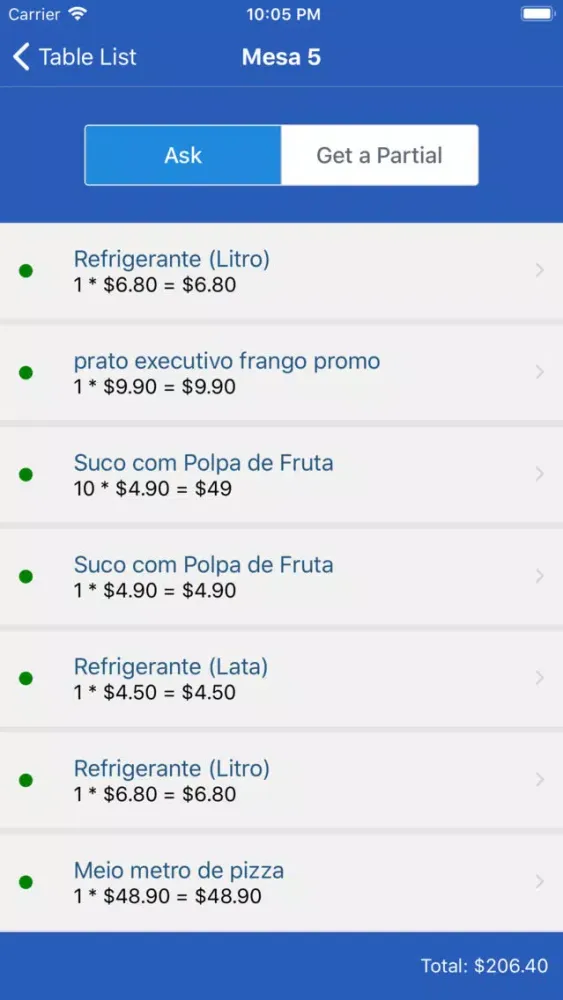 Capturas de pantalla de PaygatePOS Waiters