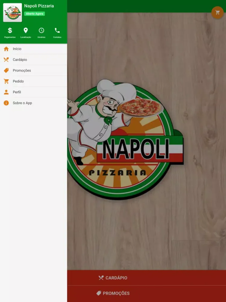 Capturas de tela do Napoli Pizzaria Floripa iPad 