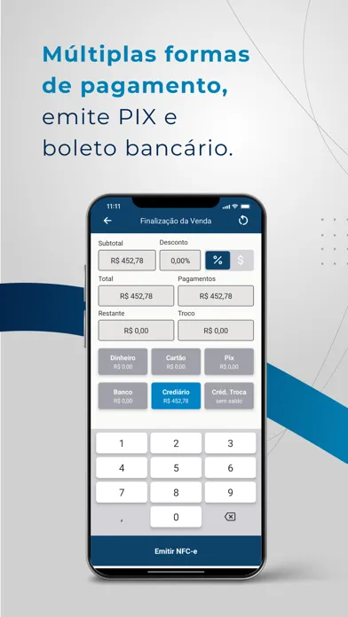 Capturas de tela do EMC PDV