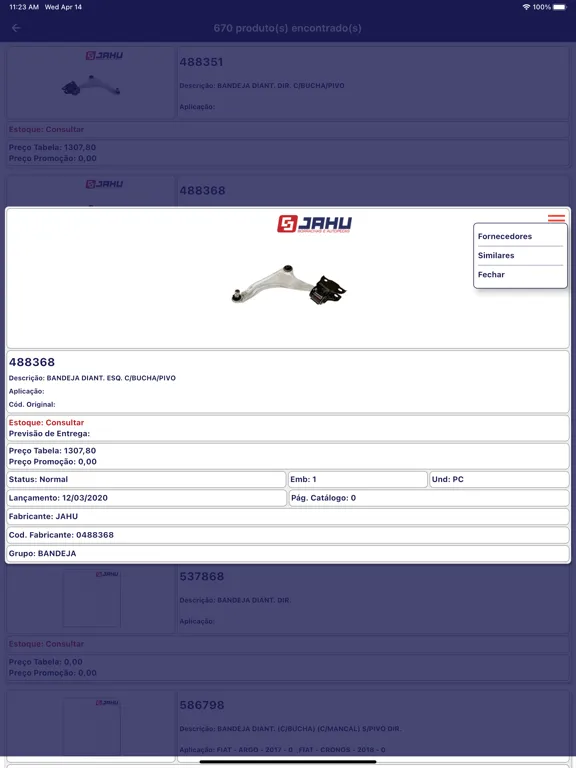 Jahu Borrachas Representantes iPad  Screenshots