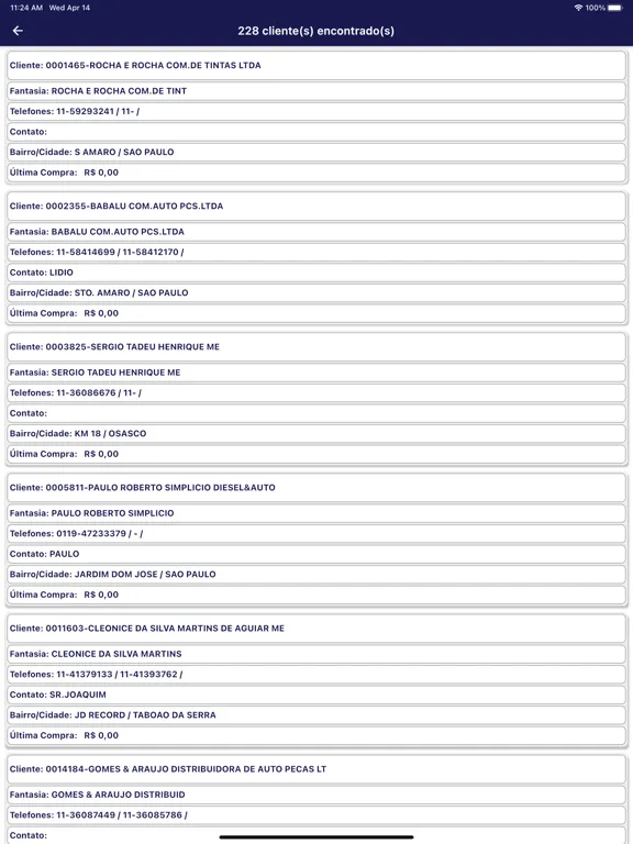 Jahu Borrachas Representantes iPad  Screenshots