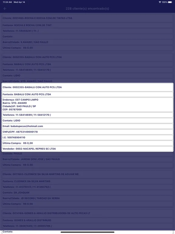 Jahu Borrachas Representantes iPad  Screenshots