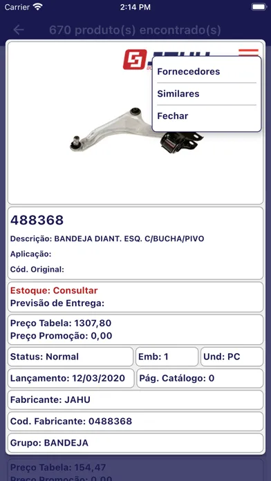 Jahu Borrachas Representantes Screenshots