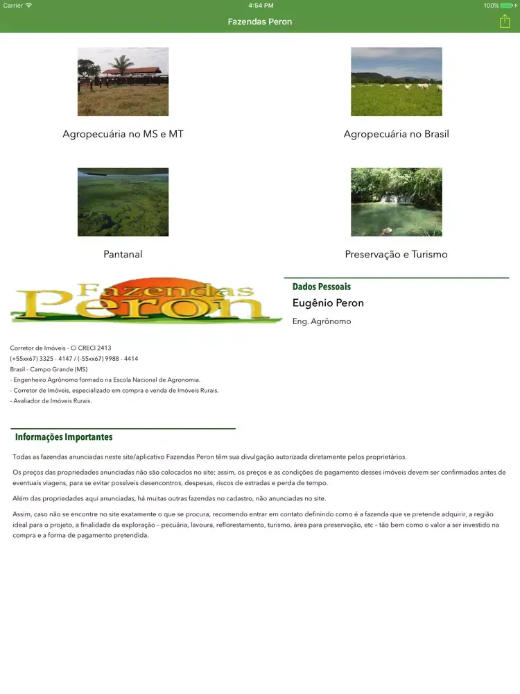 Peron Farms iPad 应用截图