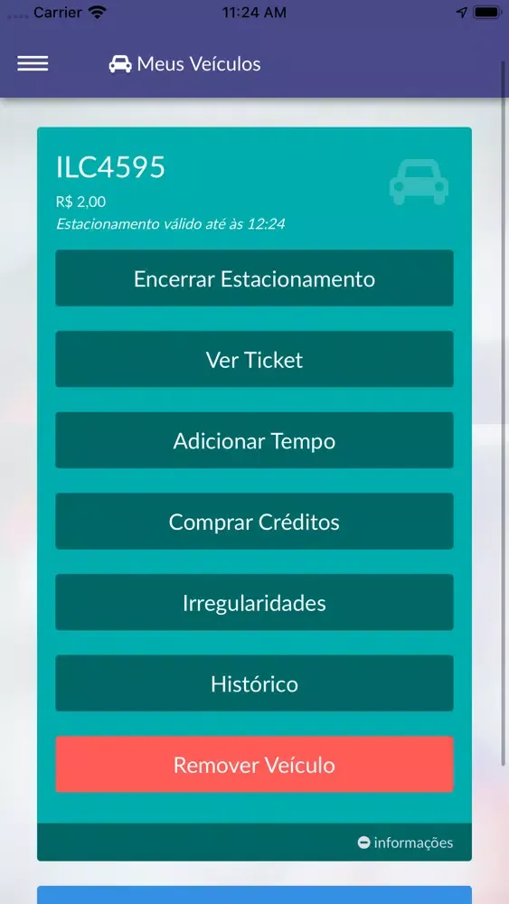 Captures d'écran de App Parking Porto Seguro