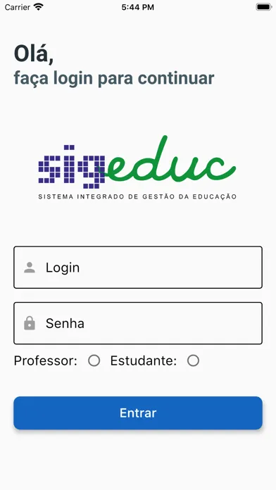 Conferência SIGEduc AP Ekran Görüntüleri