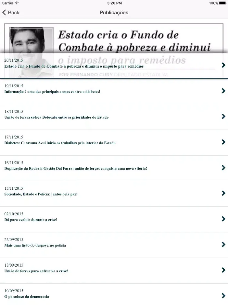 Fernando Cury App iPad 應用截圖
