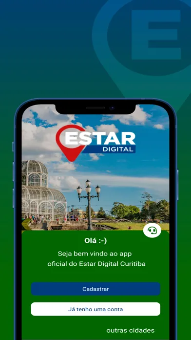 Capturas de tela do Estar Digital Curitiba