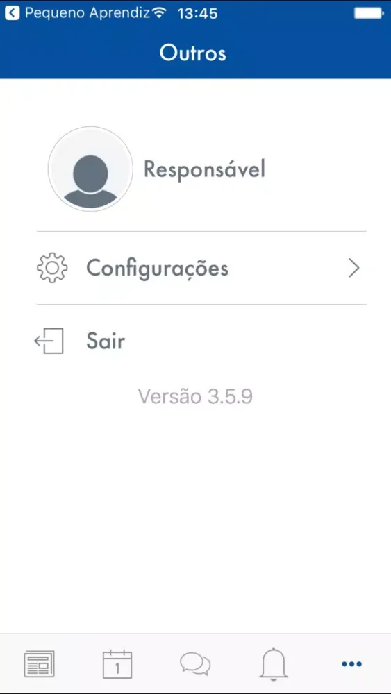 Tangkapan skrin Escola Atual