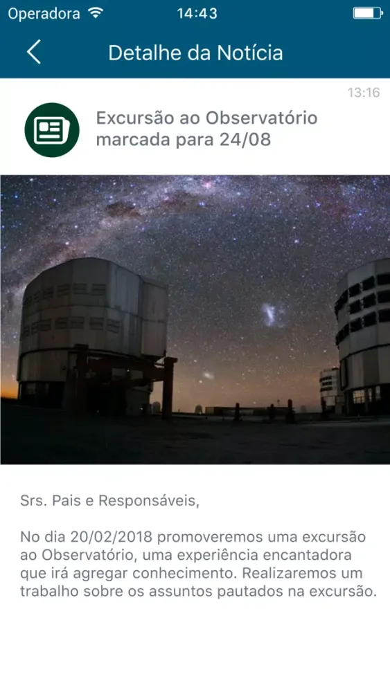 Capturas de tela do Educação Adventista Bom Retiro