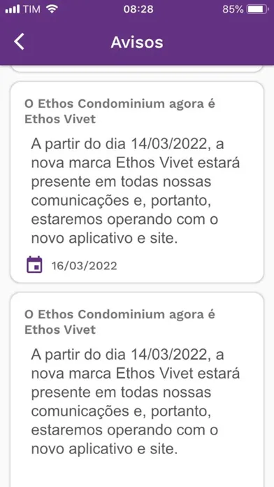 Ảnh chụp màn hình của Ethos Vivet
