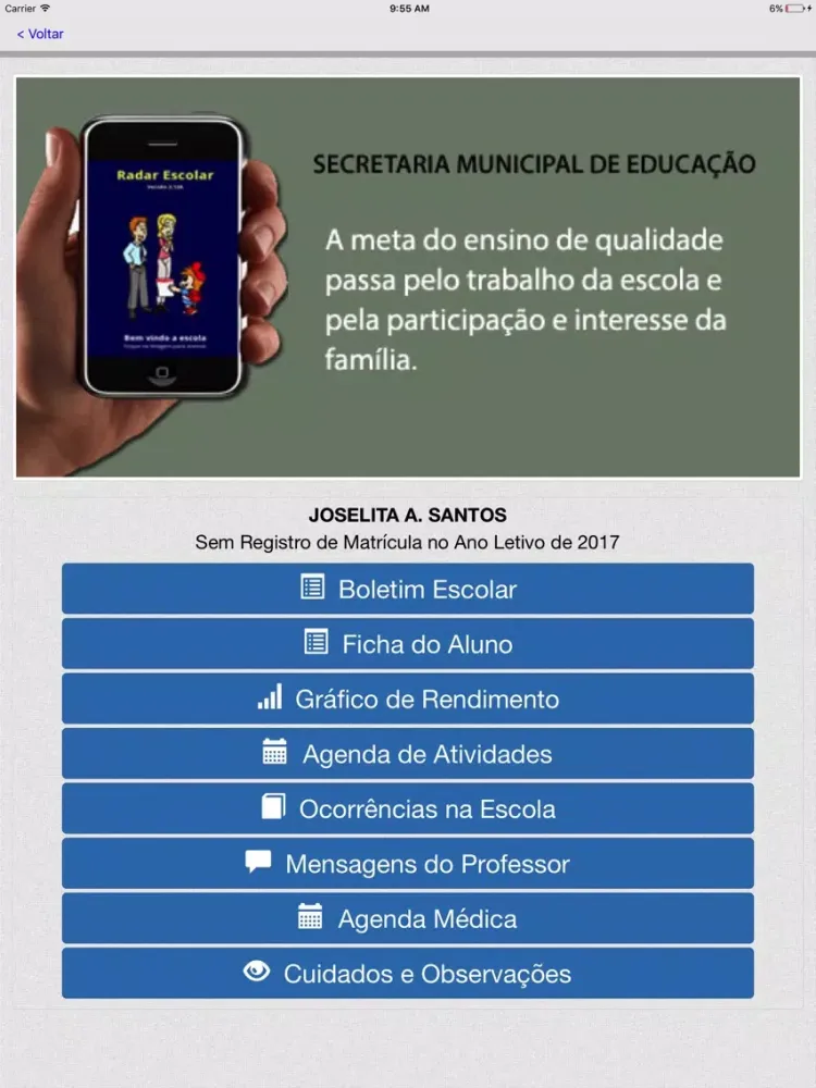 Radar Escolar iPad  স্ক্রিনশট