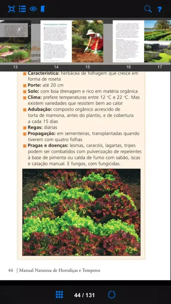 ภาพหน้าจอของ Manual Natureza de Hortaliças e Temperos