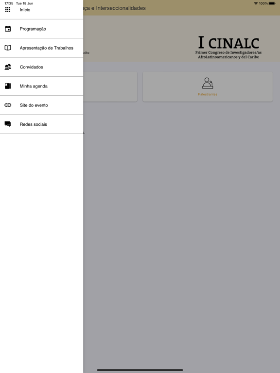 I CINALC e V CRI iPad  Screenshots