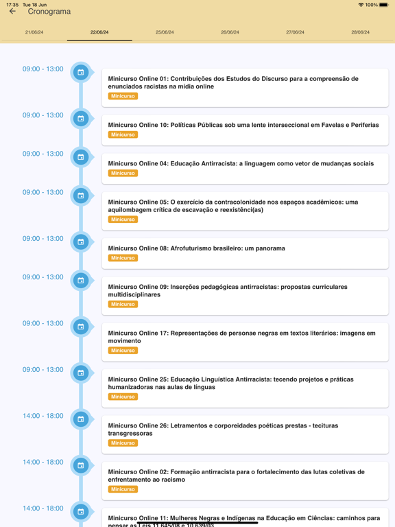 I CINALC e V CRI iPad  Screenshots