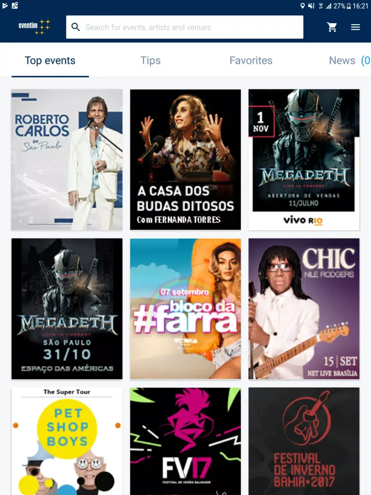 EVENTIM Brasil Screenshots