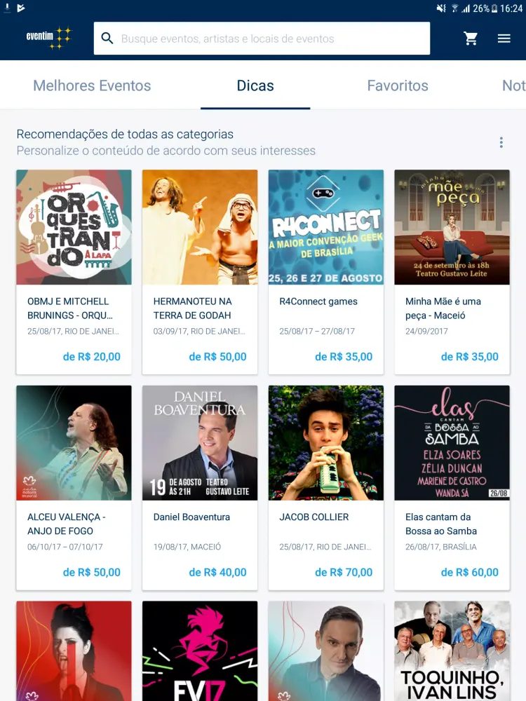 EVENTIM Brasil Screenshots