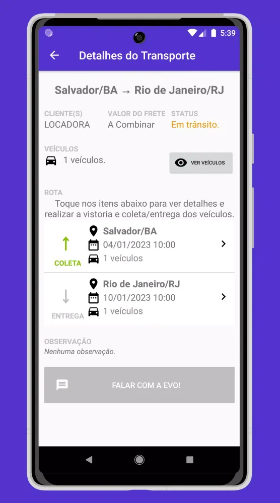 EVO! Transporte de Veículos Screenshots