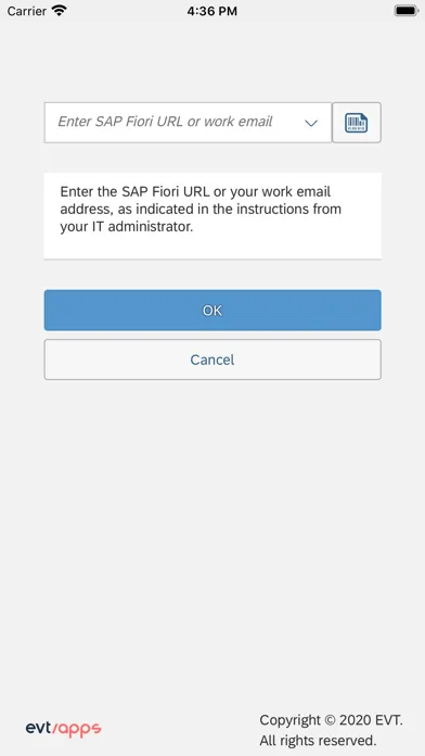 EVT Fiori Push Screenshots