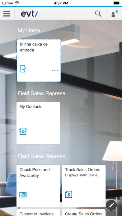 EVT Fiori Push Screenshots