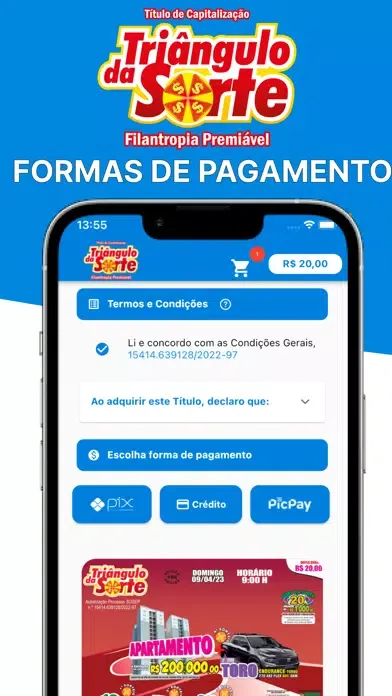 Triangulo da Sorte App স্ক্রিনশট