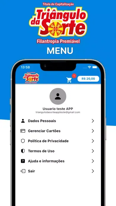 Triangulo da Sorte App স্ক্রিনশট