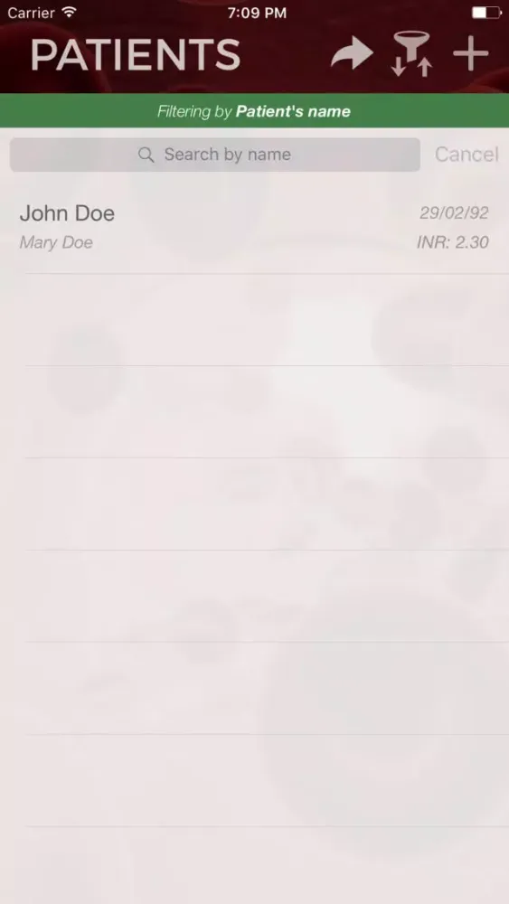 Coaglist Screenshots