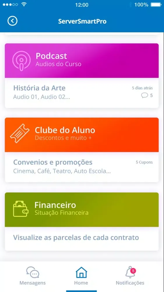 Capturas de tela do SERVER Smart-Pro