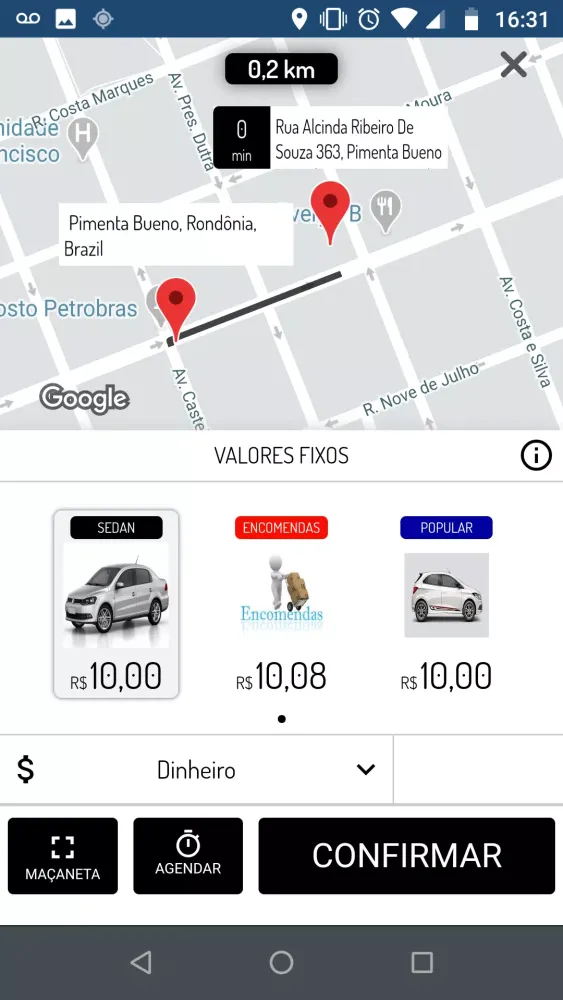Aguia Mobi - Cliente Screenshots