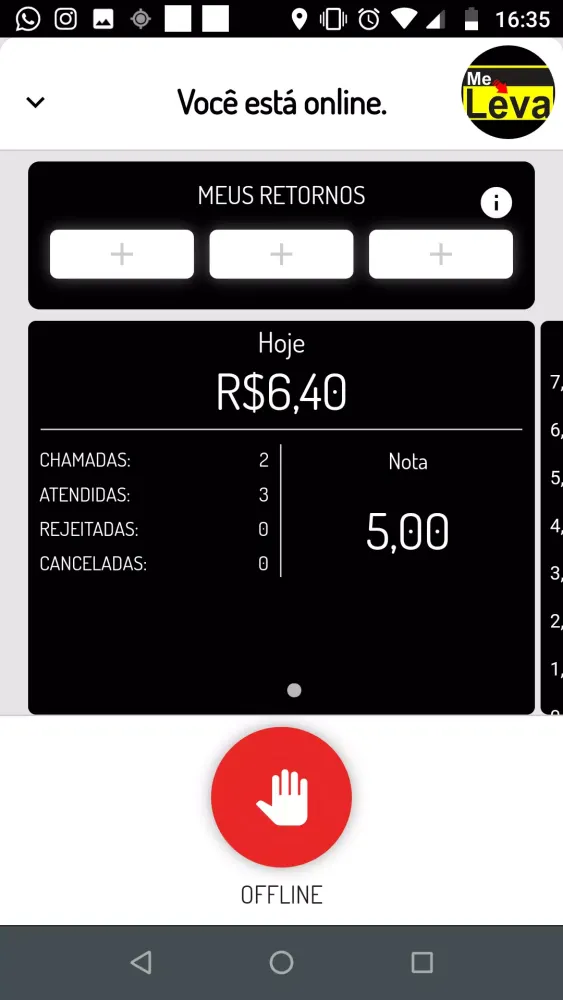 Me Leva - Motorista Screenshots